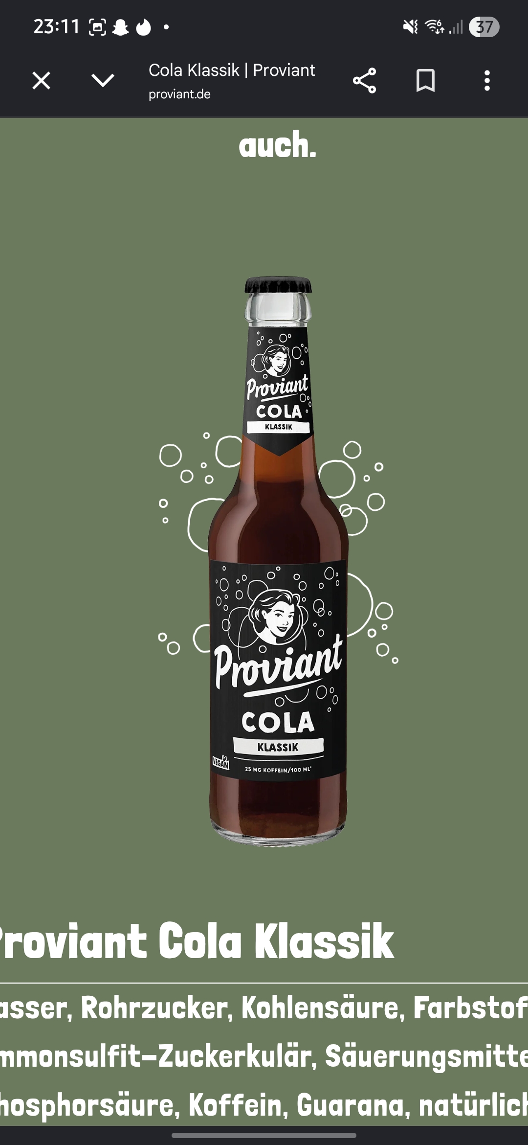 Proviant Cola Klassik
